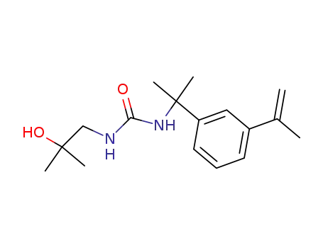 1-(2-hydroxy-2-methyl-propyl)-3-<1-(3-isopropenyl-phenyl)-1-methyl-ethyl>-urea