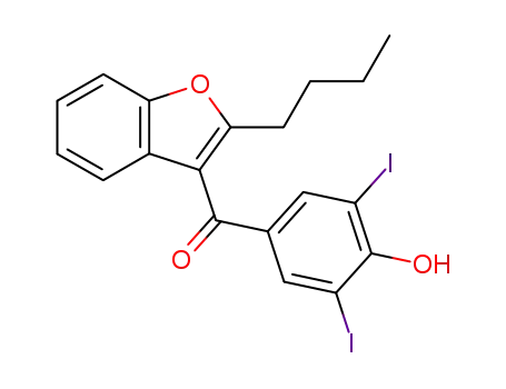 2-n-butyl-3-(3',5'-diiodo-4'-hydroxybenzoyl)benzofuran