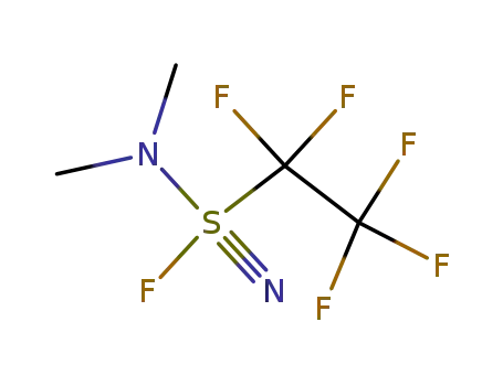 Molecular Structure of 111615-99-7 (Sulfoxylic diamide, N-fluoro-N',N'-dimethyl-N-(pentafluoroethyl)-)
