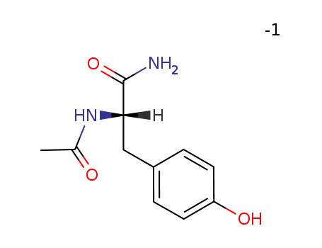 N-acetyl-L-tryrosinamide anion