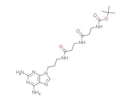 2,6-diamino-9-<3-(3-(3-tert-butoxycarbonylamido)propionamido)-propionamido>propyl-9H-purine