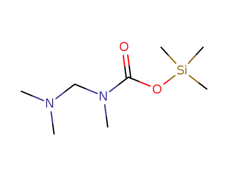 Molecular Structure of 91749-17-6 (Carbamic acid, [(dimethylamino)methyl]methyl-, trimethylsilyl ester)