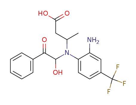 3-[(2-Amino-4-trifluoromethyl-phenyl)-(1-hydroxy-2-oxo-2-phenyl-ethyl)-amino]-butyric acid