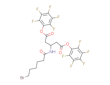 1,5-bis(pentafluorophenyl)-N-(6'-bromo-1'-hexanoyl)-3-amino-1,5-pentanedioate