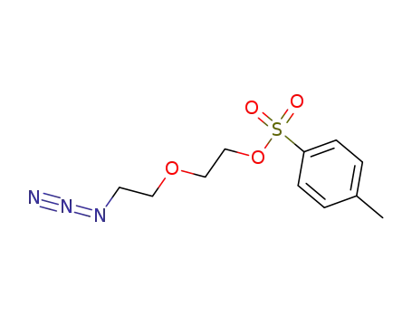 Molecular Structure of 182347-24-6 (Ethanol, 2-(2-azidoethoxy)-, 4-methylbenzenesulfonate (ester))