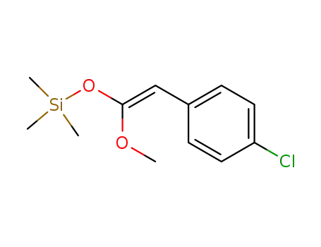 ((2-(4-chlorophenyl)-1-methoxyvinyl)oxy)trimethylsilane