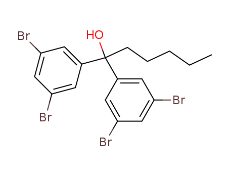 1,1-Bis-(3,5-dibromo-phenyl)-hexan-1-ol