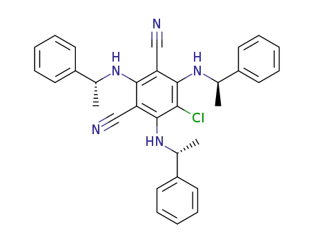2,4,6-tri-N-((R)-1'-phenylethylamino)-5-chloro-1,3-dicyanobenzene