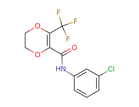 N-(3-chloro)phenyl-5,6-dihydro-2-trifluoromethyl-1,4-dioxin-3-carboxamide