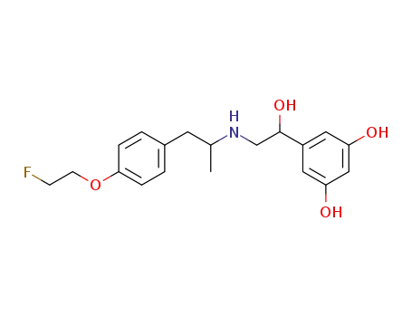 5-(2-{2-[4-(2-[19F]fluoroethoxy)phenyl]-1-methylethylamino}-1-hydroxyethyl)benzene-1,3-diol