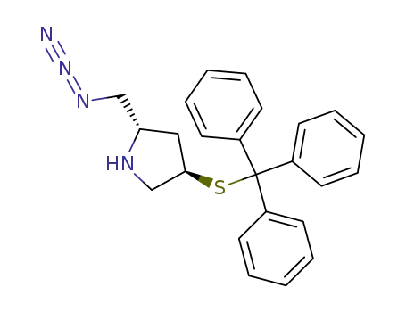Pyrrolidine, 2-(azidomethyl)-4-[(triphenylmethyl)thio]-, (2S,4R)-