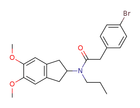 2-(4-bromo-phenyl)-N-(5,6-dimethoxy-indan-2-yl)-N-propyl-acetamide