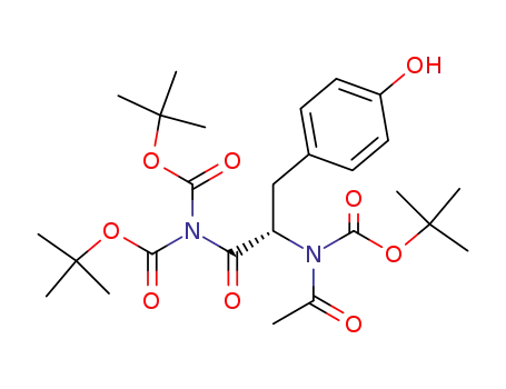 N-α-(acetyl-tert-butoxycarbonyl)-N,N-di(tert-butoxycarbonyl)-L-tyrosinamide