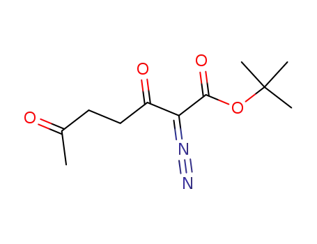 Molecular Structure of 573692-80-5 (Heptanoic acid, 2-diazo-3,6-dioxo-, 1,1-dimethylethyl ester)
