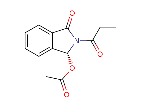 (1R)-3-oxo-2-propionyl-2,3-dihydro-1H-isoindol-1-yl acetate