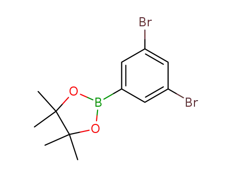 Molecular Structure of 408492-26-2 (2-(3,5-Dibromophenyl)-4,4,5,5-tetramethyl-1,3,2-dioxaborolane)