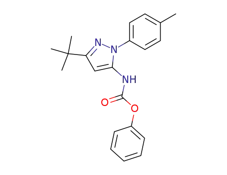 Molecular Structure of 285984-47-6 (phenyl (3-(tert-butyl)-1-(p-tolyl)-1H-pyrazol-5-yl)carbaMate)
