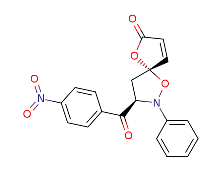 (3'RS;5,5'RS)-3'-(4-nitrobenzoyl)-2'-phenyl-2',3'-dihydrospiroisoxazolino[5':5]-(5H)-furan-2-one