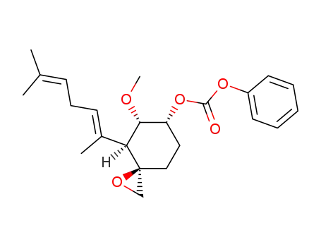 Carbonic acid (3R,4S,5S,6R)-4-((E)-1,5-dimethyl-hexa-1,4-dienyl)-5-methoxy-1-oxa-spiro[2.5]oct-6-yl ester phenyl ester