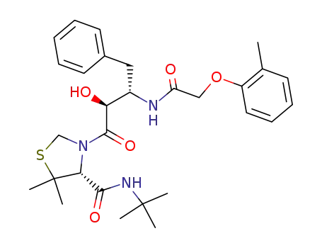 3-[2-hydroxy-4-phenyl-3-(2-o-tolyloxy-acetylamino)-butyryl]-5,5-dimethyl-thiazolidine-4-carboxylic acid tert-butylamide