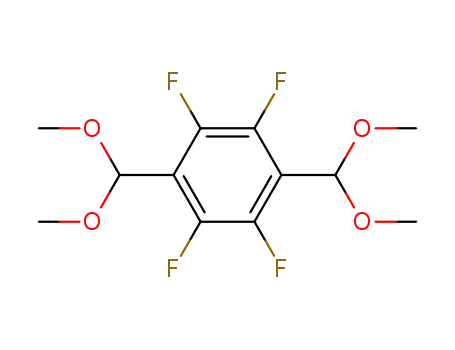 Molecular Structure of 306739-72-0 (Benzene, 1,4-bis(dimethoxymethyl)-2,3,5,6-tetrafluoro-)