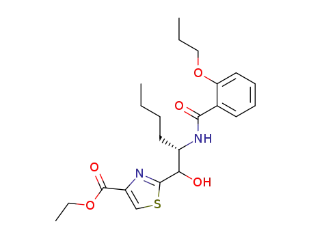 2-[(S)-1-Hydroxy-2-(2-propoxy-benzoylamino)-hexyl]-thiazole-4-carboxylic acid ethyl ester