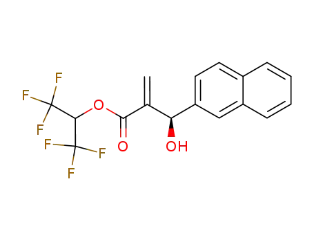 1,1,1,3,3,3-hexafluoropropan-2-yl (R)-3-hydroxy-2-methylene-3-(naphthalen-2-yl)propanoate