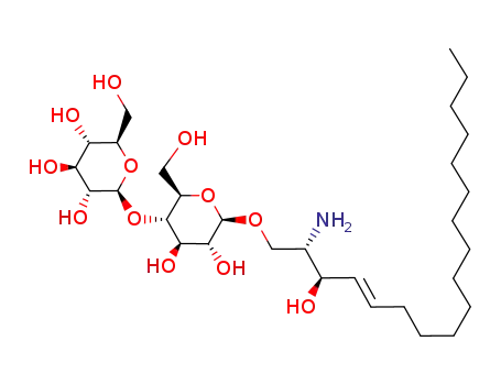 (2S,3R,4S,5S,6R)-2-[(2R,3S,4R,5R,6R)-6-((E)-(2S,3R)-2-Amino-3-hydroxy-octadec-4-enyloxy)-4,5-dihydroxy-2-hydroxymethyl-tetrahydro-pyran-3-yloxy]-6-hydroxymethyl-tetrahydro-pyran-3,4,5-triol