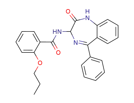 N-(2-oxo-5-phenyl-2,3-dihydro-1H-benzo[e][1,4]diazepin-3-yl)-2-propoxy-benzamide