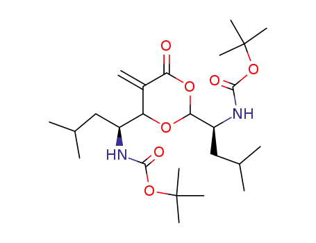 2,6-bis((S)-1-((tert-butoxycarbonyl)amino)-3-methylbutyl)-5-methylidene-1,3-dioxan-4-one
