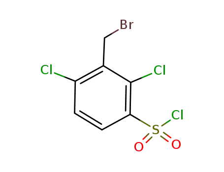 Molecular Structure of 188440-21-3 (3-Bromomethyl-2,4-dichlorobenzenesulfonyl chloride)