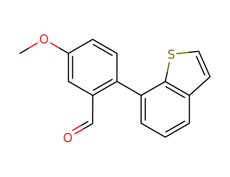 Benzaldehyde, 2-benzo[b]thien-7-yl-5-methoxy-