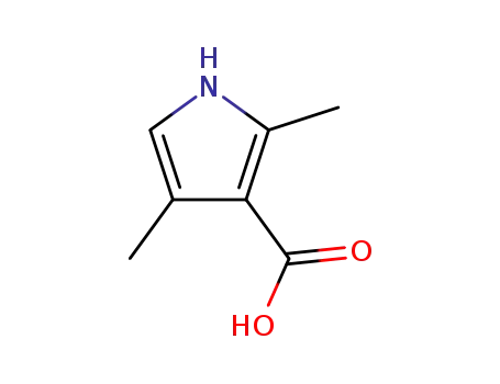 Molecular Structure of 17106-13-7 (2,4-Dimethylpyrrole-3-carboxylicacid)