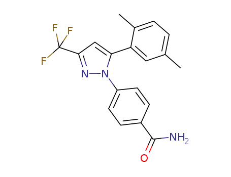 4-[5-(2,5-dimethylphenyl)-3-(trifluoromethyl)-1H-pyrazol-1-yl]benzenecarboxamide