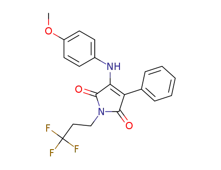 3-[(4-methoxyphenyl)amino]-4-phenyl-1-(3,3,3-trifluoropropyl)-1H-pyrrole-2,5-dione