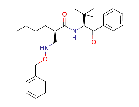 2(R)-[(N-benzyloxyamino)-methyl]-hexanoic acid-(1'(S)-benzoyl-2',2'-dimethylpropyl)amide