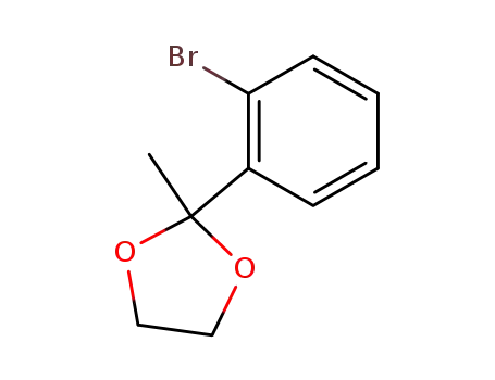 Molecular Structure of 50777-64-5 (2-(2-BROMOPHENYL)-2-METHYL-1,3-DIOXOLANE)
