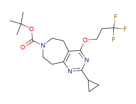 tert-butyl 2-cyclopropyl-4-(3,3,3-trifluoropropoxy)-5,6,8,9-tetrahydro-7H-pyrimido[4,5-d]azepine-7-carboxylate