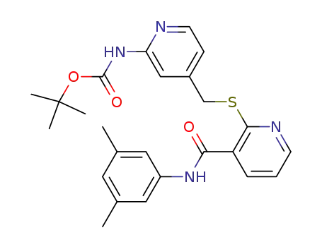 2-(2-tert-Butoxycarbonylaminopyridin-4-ylmethylthio)-N-(3,5-dimethylphenyl)pyridine-3-carboxamide