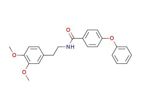 Molecular Structure of 143576-84-5 (Benzamide, N-[2-(3,4-dimethoxyphenyl)ethyl]-4-phenoxy-)
