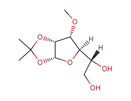 1-[6-methoxy-2,2-dimethyl-(3aR,5R,6R,6aR)-perhydrofuro-[2,3-d][1,3]dioxol-5-yl]-(1R)-ethane-1,2-diol