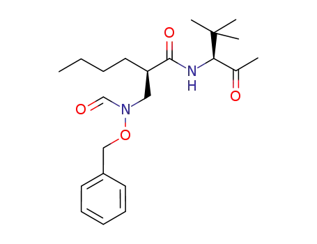 2(R)-[(N-benzyloxy-N-formylamino)-methyl]-hexanoic acid-(1'(S)-acetyl-2',2'-dimethylpropyl)amide