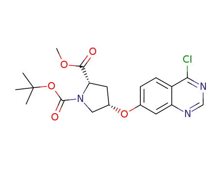 (2S,4S)-4-(4-chloro-quinazolin-7-yloxy)-pyrrolidine-1,2-dicarboxylic acid 1-tert-butyl ester 2-methyl ester