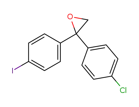 Molecular Structure of 857532-00-4 (Oxirane, 2-(4-chlorophenyl)-2-(4-iodophenyl)-)