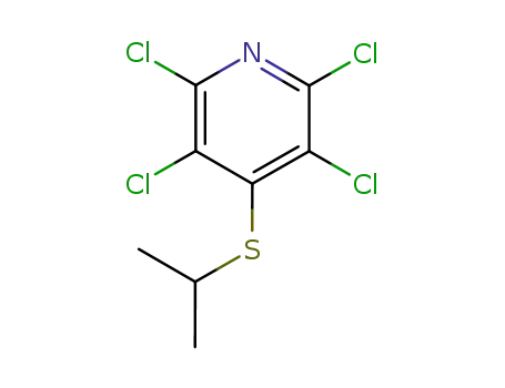 Molecular Structure of 19050-46-5 (Pyridine, 2,3,5,6-tetrachloro-4-[(1-methylethyl)thio]-)