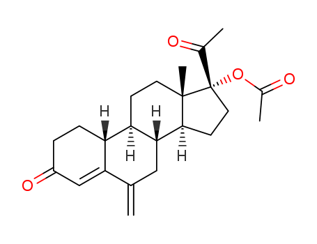 19-Norpregn-4-ene-3,20-dione,17-(acetyloxy)-6-methylene- (9CI)