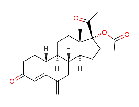 19-Norpregn-4-ene-3,20-dione,17-(acetyloxy)-6-methylene- (9CI)