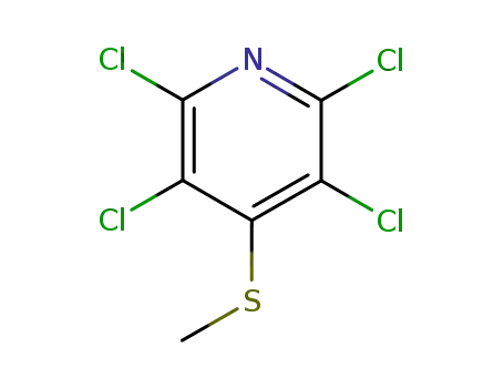 Molecular Structure of 22963-62-8 (2,3,5,6-tetrachloro-4-(methylthio)pyridine)