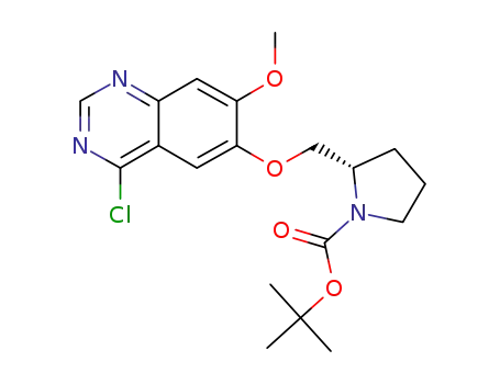 4-chloro-7-methoxy-6-{[(2S)-1-tert-butoxycarbonylpyrrolidin-2-yl]methoxy}quinazoline