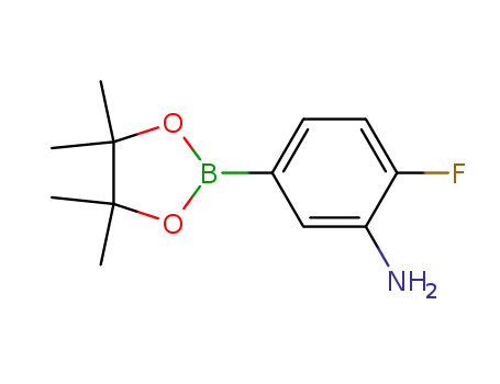 Molecular Structure of 1003575-43-6 (3-Amino-4-fluorophenylboronic acid, pinacol ester)